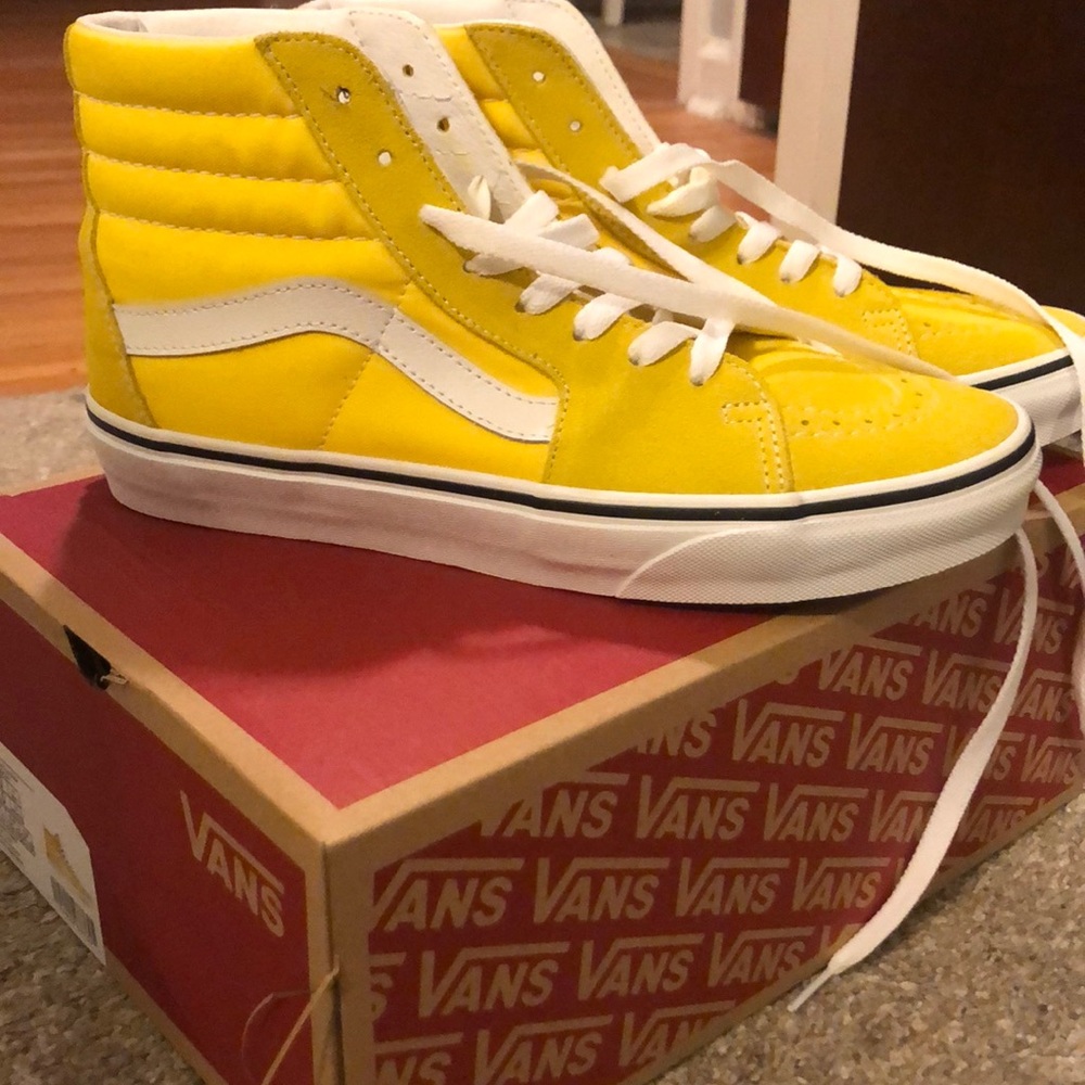 Yellow Sk8-HI Vans